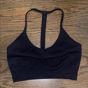 Yogalicious Black Racerback Sports Bra